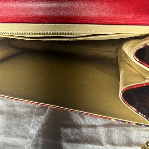 Vintage Robert Bestien purse,Elegant Gold and Red Women's Bag - Picture 7 of 16
